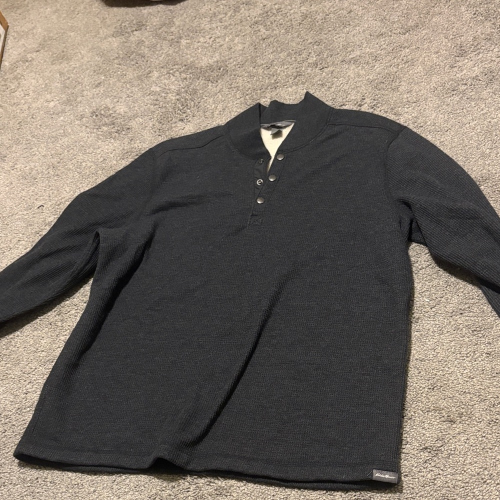Eddie Bauer Gray Knit Sweater
